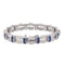 Bracelet Bracelet Or blanc, Platine Diamant, Saphir 58 Facettes 3880394RV