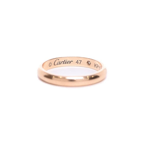 Bague 47 CARTIER - Alliance or rose et diamant 58 Facettes 99137