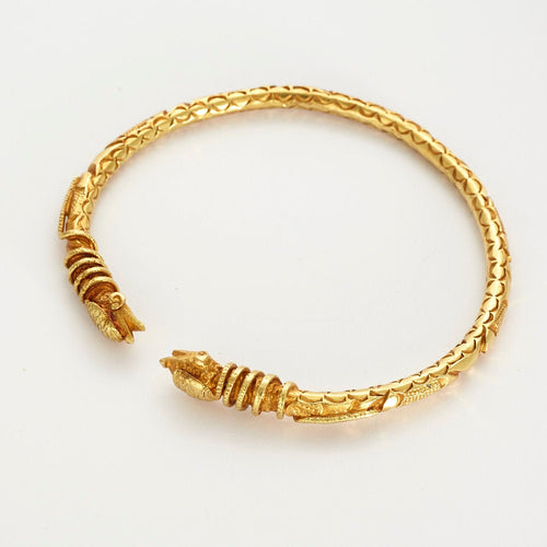 Bracelet Bracelet Double Tête de Serpent 58 Facettes LP539