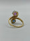 Bague Bague Toi & Moi saphirs rose et bleu 58 Facettes 3231141