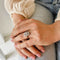 Bague 53 Bague marguerite ancienne diamants or blanc 58 Facettes LMB-277