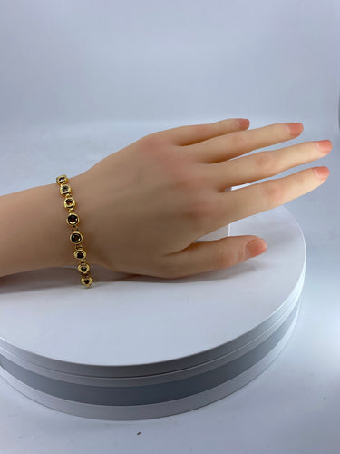 Bracelet Bracelet en or 18 carats et pierres fines 58 Facettes AB350