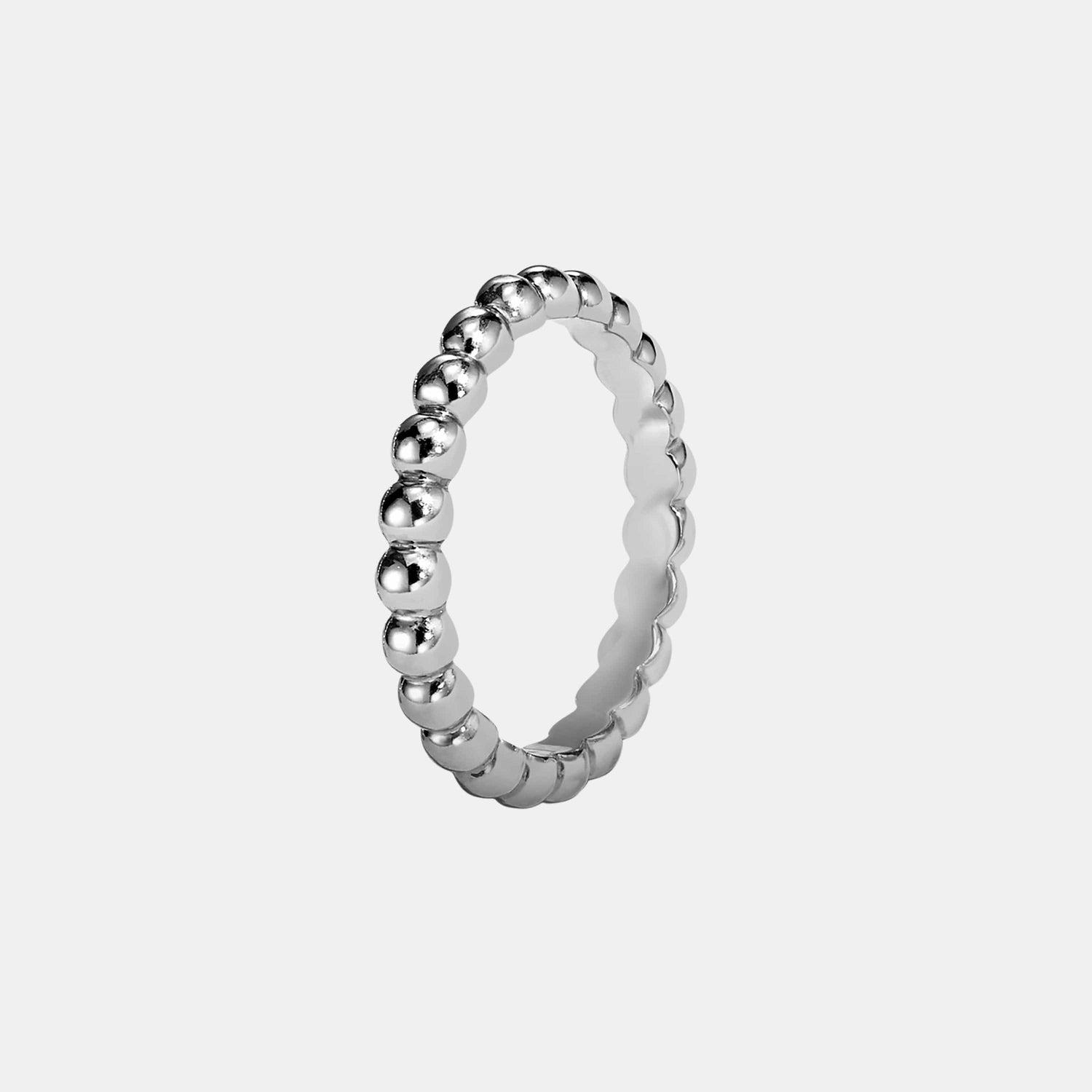 Bague Perlée Or blanc  