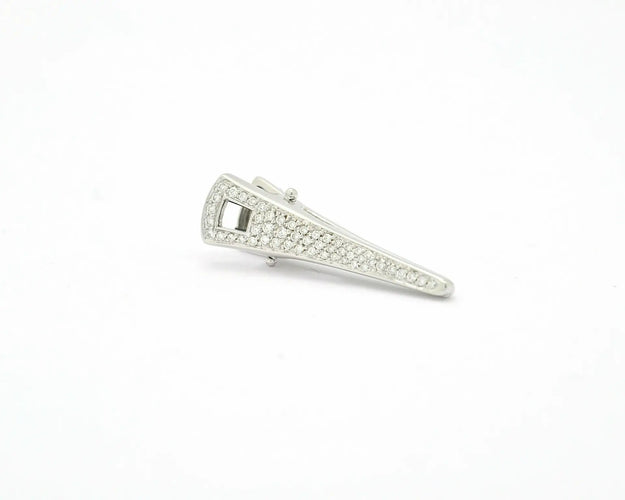 Alfieri & St. John - Molletta en or blanc 18 ct et diamants 58 Facettes 9680