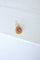 Boucles d'oreilles Boucle d’oreille unique à décor végétal en or jaune 18k et pierre rose 58 Facettes
