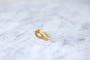 Boucles d'oreilles Boucle d’oreille unique à décor végétal en or jaune 18k et pierre rose 58 Facettes