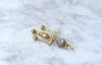 Boucles d'oreilles Boucle d’oreille unique néo-étrusque en or jaune 18kt 58 Facettes
