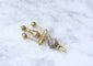 Boucles d'oreilles Boucle d’oreille unique néo-étrusque en or jaune 18kt 58 Facettes