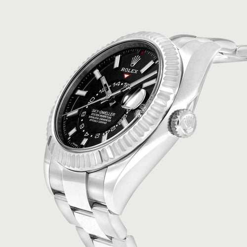 Montre Rolex Sky-Dweller - Montre automatique 42 mm en or blanc et acier 58 Facettes 68801844