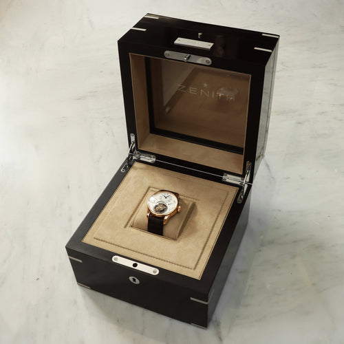 Montre Zenith Christophe Colomb - Montre en or rose 18 ct 58 Facettes OC-68801964