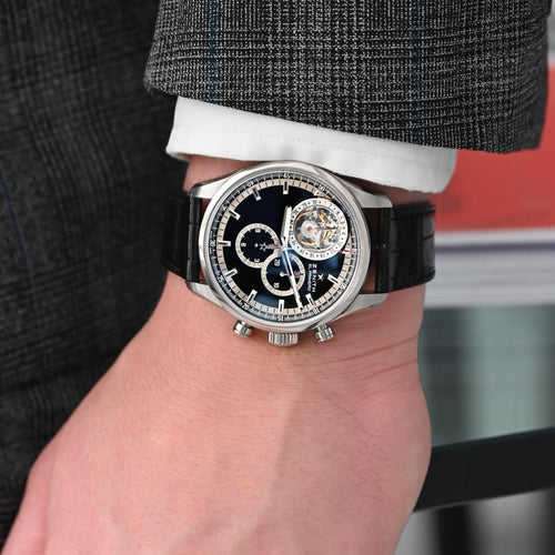 Montre Zenith El Primero Tourbillon - Montre automatique en acier 58 Facettes OC-68801962