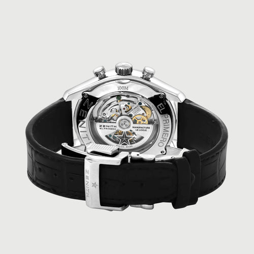 Montre Zenith El Primero Tourbillon - Montre automatique en acier 58 Facettes OC-68801962