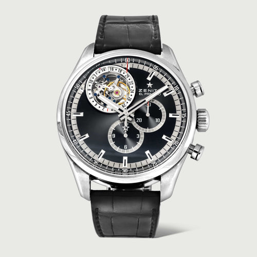 Montre Zenith El Primero Tourbillon - Montre automatique en acier 58 Facettes OC-68801962