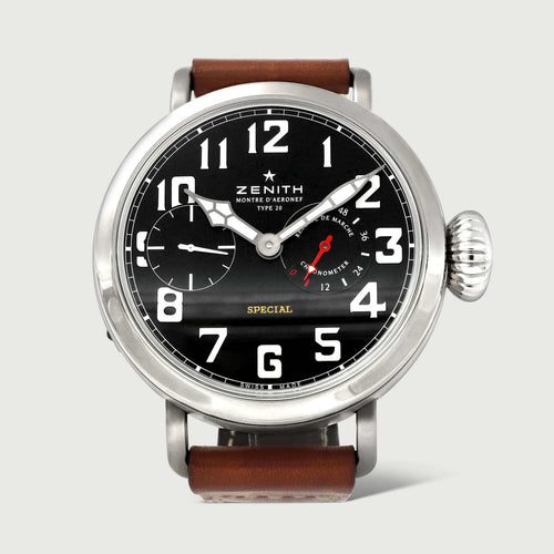 Montre Zenith Pilot - Montre Aeronef Type 20 en acier 58 Facettes OC-68801963