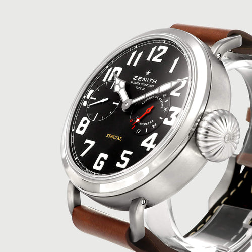 Montre Zenith Pilot - Montre Aeronef Type 20 en acier 58 Facettes OC-68801963