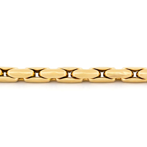 Bracelet Bron b.v. - Bracelet à maillons boîte allongés en or jaune 14k 58 Facettes 4323C17D9EF54DD7AEF6E98569A5A6EC