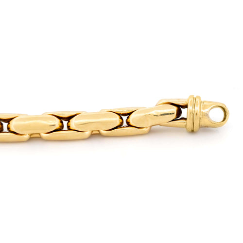 Bracelet Bron b.v. - Bracelet à maillons boîte allongés en or jaune 14k 58 Facettes 4323C17D9EF54DD7AEF6E98569A5A6EC