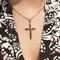 Pendentif Pendentif croix en or jaune 14k avec diamant 58 Facettes 12F0EEFC1DDE47AAB497F3ACDCD10220