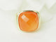 Bague 52 Chevalière - Bague en or jaune et cornaline 58 Facettes 33632