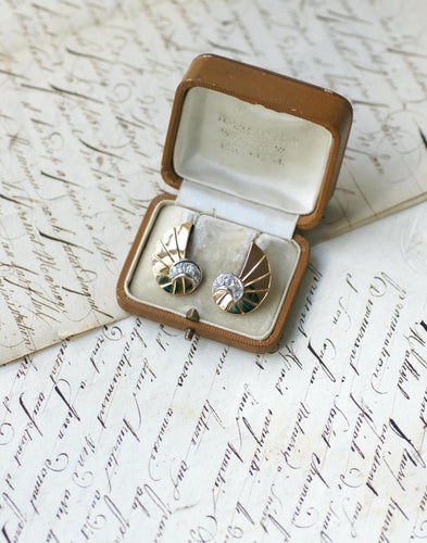 Boucles d'oreilles Boucles d'oreilles coquillage en or rose et diamants 58 Facettes