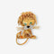 Broche Van Cleef & Arpels Lion ébouriffé - Broche sertie de diamants et pierres 58 Facettes 22739