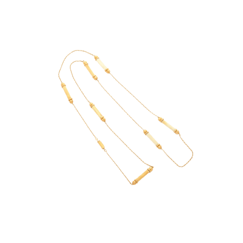 Collier Cartier - Collier sautoir en or jaune 18k et ivoire 58 Facettes 22775