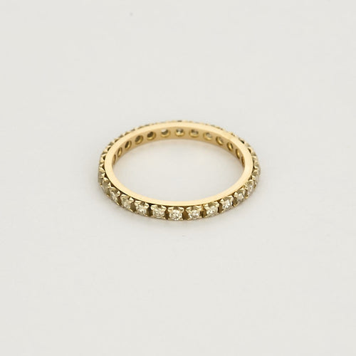 Bague 49.5 Alliance américaine - Bague en or jaune 18K et diamants 0,56 ct 58 Facettes 58FC111