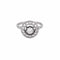 Bague 53 Bague entourage diamants en or blanc 18K et platine 58 Facettes 58FC139
