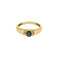 Bague 51 Bague jonc en or jaune 18K avec saphir 0,30 ct et diamants 58 Facettes 58FC141