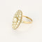 Bague 57 Bague marquise en or jaune et blanc 18K et diamants 1,70 ct 58 Facettes 58FC152