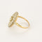 Bague 57 Bague marquise en or jaune et blanc 18K et diamants 1,70 ct 58 Facettes 58FC152