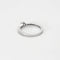 Bague 52.5 Bague solitaire en or blanc 18K avec diamants (0,28 ct) 58 Facettes 58FC155