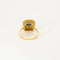 Bague 54 Bague marguerite en or jaune 18K, saphir et diamants 58 Facettes 58FC156
