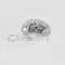 Boucles d'oreilles Demi-créoles - Boucles d’oreilles pavées de diamants en or blanc 18K 58 Facettes 58FC140