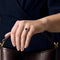 Bague 56 Bague tressée en or blanc 18K avec tanzanite et diamants 58 Facettes 58FC155