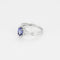 Bague 56 Bague tressée en or blanc 18K avec tanzanite et diamants 58 Facettes 58FC155