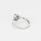 Bague 56 Bague tressée en or blanc 18K avec tanzanite et diamants 58 Facettes 58FC155