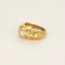 Bague 50 Bague jonc matelassée en or jaune 18 carats et diamant 0,75 ct 58 Facettes 58FC167