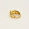 Bague 50 Bague jonc matelassée en or jaune 18 carats et diamant 0,75 ct 58 Facettes 58FC167