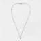Collier Collier - Chaîne et pendentif en or blanc 18K avec diamant poire 58 Facettes 58FC169