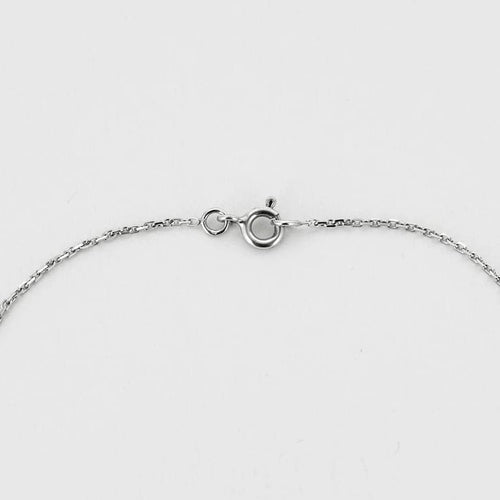 Collier Collier - Chaîne et pendentif en or blanc 18K avec diamant poire 58 Facettes 58FC169