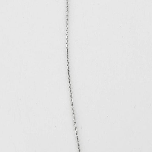 Collier Collier - Chaîne et pendentif en or blanc 18K avec diamant poire 58 Facettes 58FC169