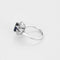 Bague 47.5 Bague marguerite en or blanc 18K, saphir 1,05 ct et diamants 58 Facettes 58FC171