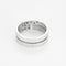 Bague 53 Dinh Van Seventies - Bague moyen modèle en or blanc 18K et diamants 58 Facettes 58FC102