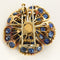Broche Broche Eglantine en or jaune et or gris 18K, diamants et saphirs 58 Facettes 58FC113