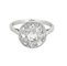 Bague 53 Bague fleur Belle Époque en or blanc 18K et diamants taille rose 58 Facettes 58FC123
