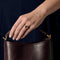 Bague 53 Bague bandeau en or jaune 18K avec saphir ovale et diamants 58 Facettes 58FC142