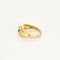 Bague 53 Bague bandeau en or jaune 18K avec saphir ovale et diamants 58 Facettes 58FC142