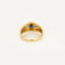 Bague 53 Bague bandeau en or jaune 18K avec saphir ovale et diamants 58 Facettes 58FC142
