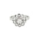Bague 53 Bague marguerite - Diamant 0,20 ct en or blanc 18K et platine 58 Facettes 58FC151